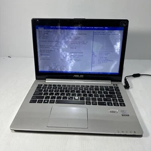 Asus S400C 14" Laptop i3-3217u 4gb Ram No Drives Boots Bios WTR DMG - Picture 1 of 14