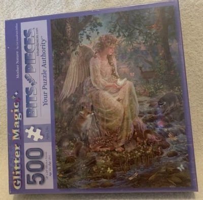 Rompecabezas mágico brillante MADRE NATURALEZA 500 piezas brocas y piezas 18x24 sellado 14+ - NUEVO Foto 1 de 3