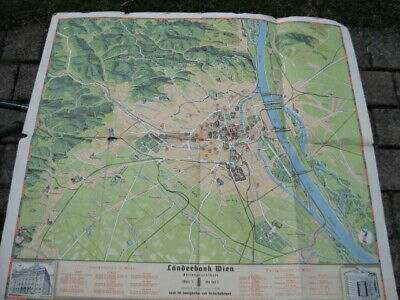 Alte Landkarte Plan Von Wien Länderbank Ostmark Vor 1945  • 2€
