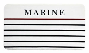 Badematte Badvorleger Marine weiss 45 cm x 75 cm  - Bild 1 von 1