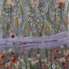 8 Colours Floral Corded Lace Fabric Embroidery Bridal Dress Lace 0.5Y Fabric 51"