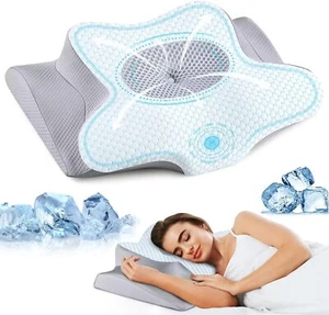 Neck Pillow - Memory Foam Pillows for Pain Relief, Ergonomic Cervical Pillow - Picture 1 of 5