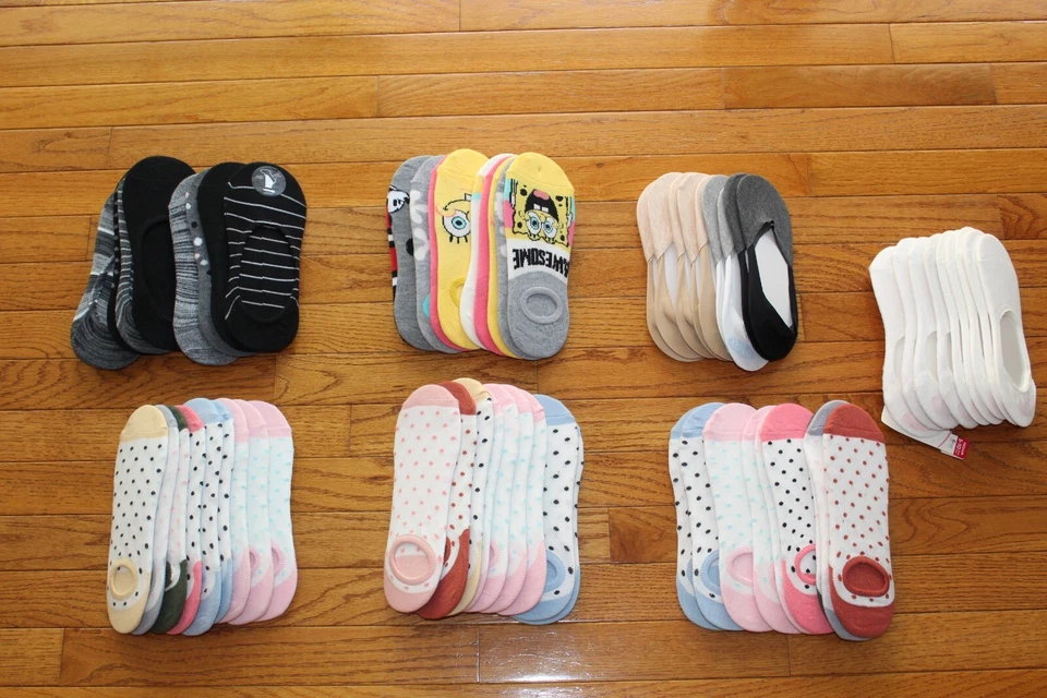 Lote de 9 pares de meias femininas forros sem exibição Peds bolinhas Bob Esponja U ESCOLHA TAMANHO 4-10 - Imagem 1 de 1