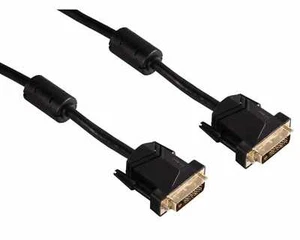 Hama HQ 3m DVI-Kabel DVI-D 24+1 pol. Dual Link Stecker Monitor-Kabel Bildschirm - Bild 1 von 3
