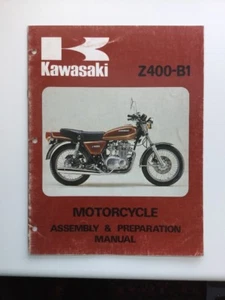 Motocycle Assembly & Preparation Manuel, Kawasaki Z400B1, English, 99939-1006-01 - Bild 1 von 2