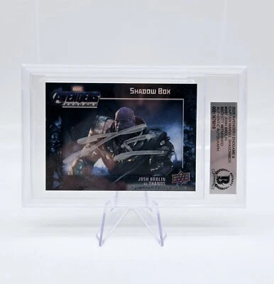 Marvel Endgame Shadow Box 2020 auto firmado por Thanos Josh Brolin Beckett certificado de autenticidad  Foto 1 de 2