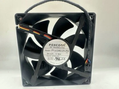 1 pcs  FOXCONN Fan PVA120K12N-P01  DC 12V 0.90A 12038 12CM 4 pin  cooling fan - Image 1 of 3