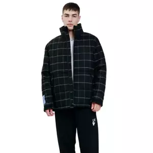 Alexander McQueen MCQ Vortex Check Puffer Men's Size L New With Tags Wool - Picture 1 of 14