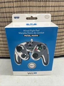 PDP Wii/Wii U Metal Mario Wired Fight Pad Classic Controller Sealed - Picture 1 of 16