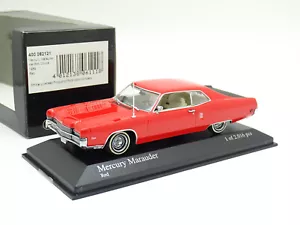MINICHAMPS 1/43 - Mercury Marauder Hard Top Coupé 1969 Rosso - Foto 1 di 1