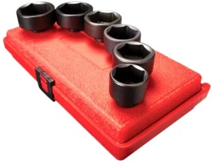 6pc SUNEX TOOLS 3/8" DRIVE IMPACT OIL & FUEL FILTER SOCKET SET 24-38MM #3671 - Picture 1 of 1