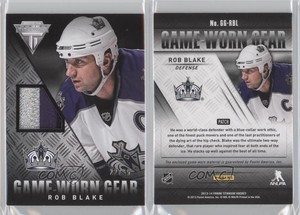2013-14 Panini Titanium Game-Worn Gear Patch /25 Rob Blake #GG-RBL Patch HOF