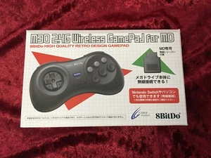 Wireless Game Pad for MD 8BitDo M30 2.4G Black Controller for Mega Drive/SWITCH - Picture 1 of 6