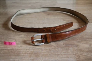 Herren Gürtel Echtleder braun, Bundumfang: 105-115, Gr. 110, XXL #7 - Bild 1 von 3
