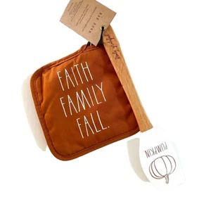 Juego de 2 nuevos baches de calabaza y espátula de la familia fe de otoño rae - Imagen 1 de 2