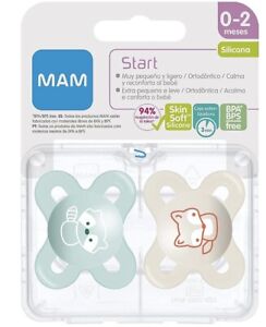 MAM Schnuller Comfort Silikon 0+ Monate Doppelpackung für Frühchen- Neugeboren