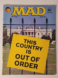 MAD Magazine #142 (April 1971) THIS COUNTRY IS OUT OF ORDER Cover - Picture 1 of 5