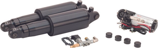 Suspensión neumática Arnott Fox Series VRod con rebote negra Harley Davidson V-Rod Foto 1 de 1