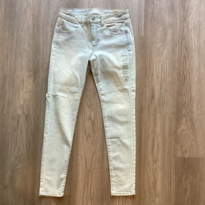 Jeans donna American Eagle super elasticizzato vita bassa jegging 8 regular leggeri nuovi con etichette - Foto 1 di 12
