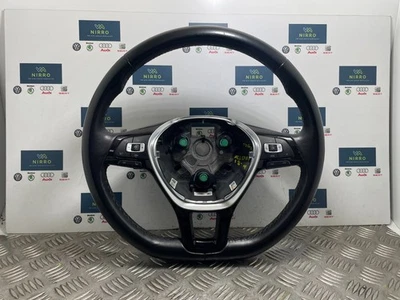 VW TIGUAN ALLSPACE LEATHER FLAT BOTTOM STEERING WHEEL 2018 TO 2025 5NN419091BJ - Image 1 of 4