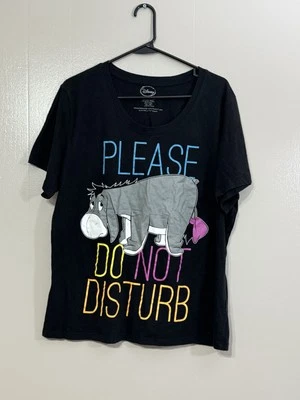Camisa Disney Winnie the Pooh Eeyore Talla 2X Please Do Not Disturb Negra.      C8 Foto 1 de 4