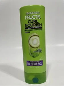 Acondicionador hidratante nutritivo Fructis Curl con aceite de coco, 12 fl oz - Imagen 1 de 2