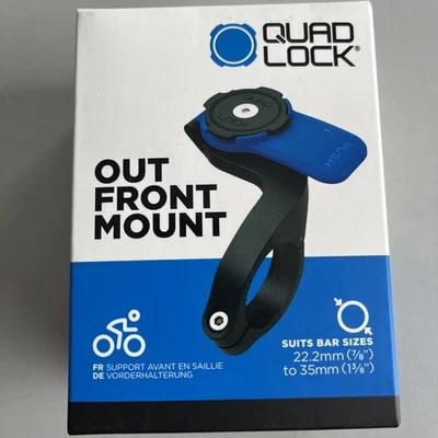 QUAD LOCK Out Front Mount V2 Fronthalterung Fahrrad Lenker Handy Halter 31,8 35  - Bild 1 von 3