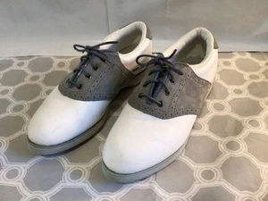 Scarpe da golf Dexter Laurie - donna taglia 7 - bianche e grigie - leggermente indossate.  #CT-4 - Foto 1 di 9