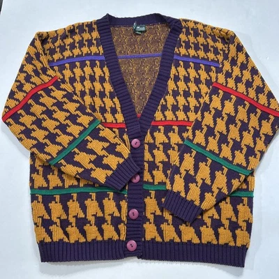 Cárdigan CABIN CREEK Cuello en V Manga Larga Tejido Suéter Talla Mediana Hecho en EE. UU. Hermoso Foto 1 de 4