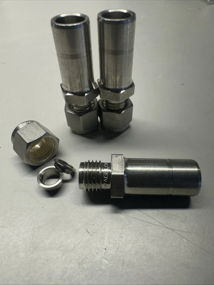 3 SS-400-R-8 Reducer Fittings 1/4” Tube X 1/2” Tube Adaptor Stainless Steel - Image 1 of 1