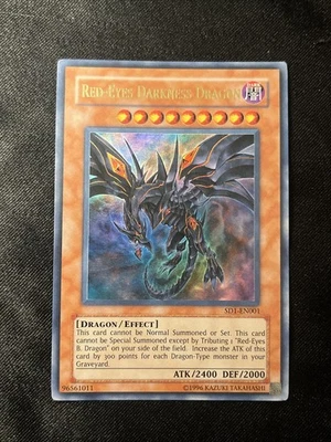 Yu-Gi-Oh! TCG Red-Eyes Darkness Dragon Structure Deck SD1-EN001 Unlimited Ultra - Image 1 of 2