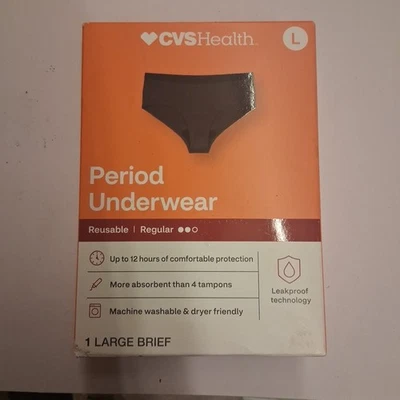 Ropa interior CVS período de salud talla Lg calzoncillo Foto 1 de 2