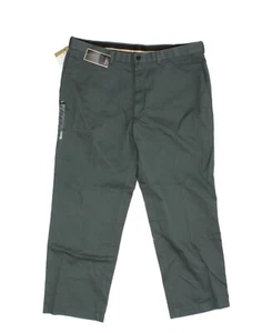 Pantalones Haggar Para Hombre 100% Algodón Cintura Cómoda Caqui - Helecho Verde - Talla 40w x 29L - Imagen 1 de 3