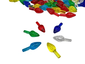 Ceramic Christmas Tree Lights 50 Medium Multicolor Twist Lights Bulbs - Picture 1 of 3