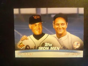 VINTAGE 2001 TOPPS *CAL RIPKEN & LOU GEHRIG* IRON MEN CARD #TC 16 - Bild 1 von 2
