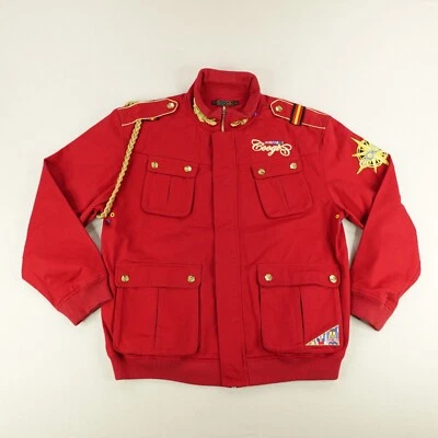 Vintage Coogi Jacket Men 2XL Red Military Officer Field Utility Coat Quilted - Image 1 of 4