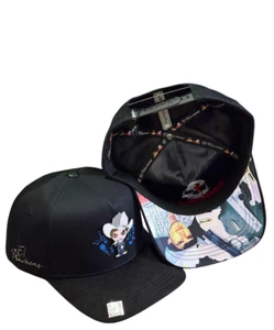 BIGG BOSS HERREN SCHWARZ DRUCKKNOPFLASCHE MÜTZE BBMUSICO BLK - Bild 1 von 1