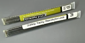 Dixon DTR Disegno Tracciamento, Riproduzione Piombi (24 Totali) n. 7600 "2H" USA NOS - Foto 1 di 4