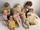 Baby Doll Wholesale Lot of 9 w/ 22' Bubba Chubbs Vogue Bo Peep Ginny Baby AmChar