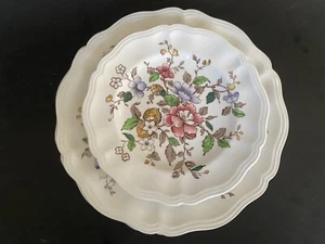 2 PCs Royal Doulton Monmouth 8.5” Salad plate  + 2 PCs Bread Plates hand painted - Picture 1 of 7