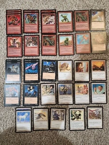 Vintage MTG ⭐Portal ⭐Rot Schwarz Weiß Deck ⭐MP+/LP/NM+ 36 Karten ⭐1997 Magic - Bild 1 von 12