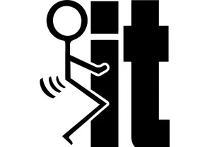 "F" IT Funny Vinyl Decal Sticker: Cars, ATVs, MX Boats, Truck, Comic - Foto 1 di 1