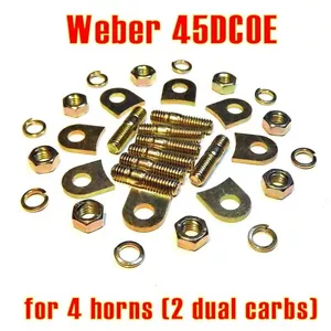 Installation kit pads tabs lock Weber 45 DCOE for 4x velocity stack air horn - Bild 1 von 1