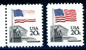 EFO 1894 SIGNIFICANT PORTION OF FLAG MISSING OR FADING AWAY. WITH NORMAL. - Picture 1 of 1