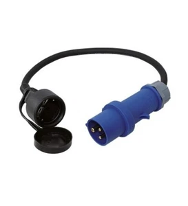 Adaptador caravana camping barco autocaravana enchufe CEE 0,5 m - Imagen 1 de 1