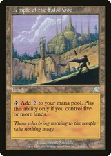 3x Temple of the False God LP MTG Scourge, English Magic