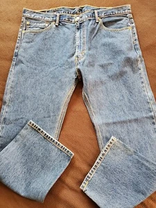 Levi's 505 Regular Fit Denim Blue Jeans Mens 42x30 NICE - Picture 1 of 9