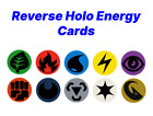 Pokémon TCG Reverse Holo Energy Cards, Various Types, All Cards Mint