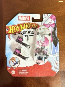 Hot Wheels Skate Ghost Spider Fingerboard & Shoes Marvel Comics New 2022 - Photo 1 sur 2