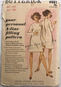 Vintage Butterick 1963 Uncut Sewing Pattern 3001 Dress, Size 15/16 - Picture 1 of 2